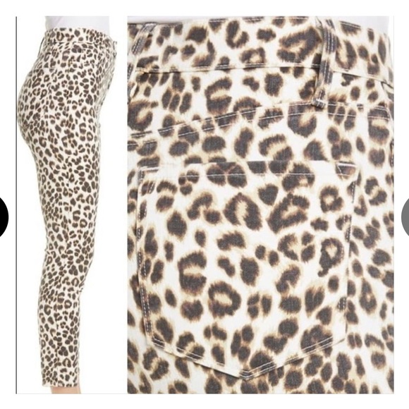 Frame leopard skinny jeans. Size 25. ankle length. Worn once! QUALITY - Picture 6 of 6